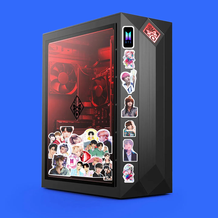 50 Pcs K-Pop Fan Art Stickers - Waterproof Vinyl Decals for Gaming PC ...